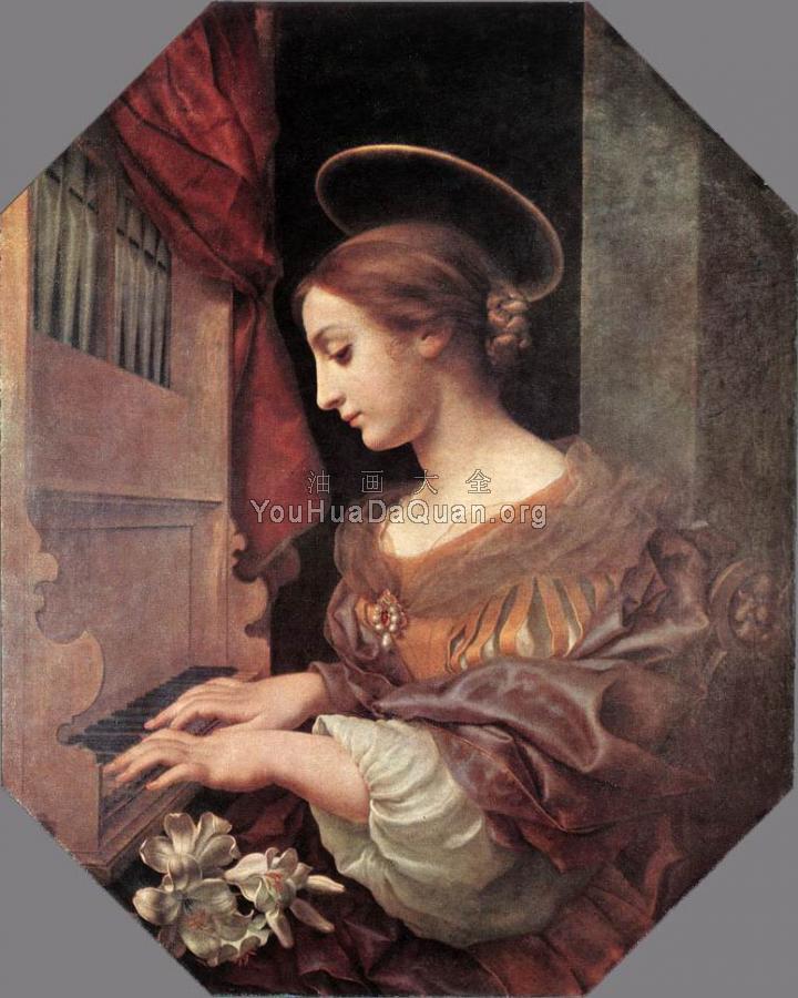 St Cecilia at the Organ - 卡洛·多尔奇